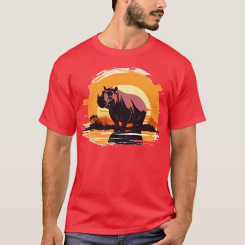 Hippo retro 8 T_Shirt