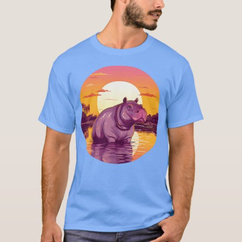 Hippo retro 9 T_Shirt