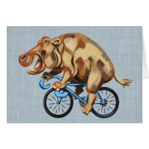 Hippo Riding a Bicycle
