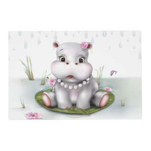 Hippo River Adventure Placemat