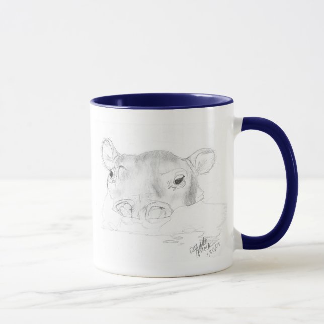 Hippo Sketch mug (Right)