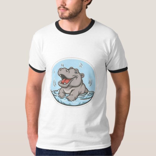 Hippo Splash T_Shirt