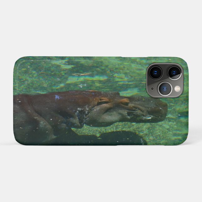 Hippo Swimming Underwater,  Case-Mate iPhone Case (Back (Horizontal))