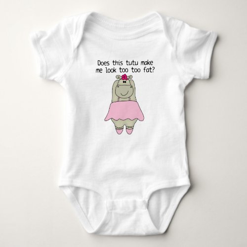 Hippo Tu Tu Fat Baby Bodysuit