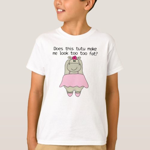 Hippo Tu Tu Fat T_Shirt
