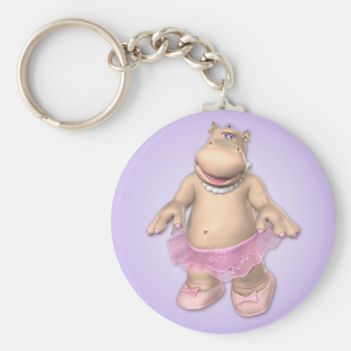 plush hippo keychain
