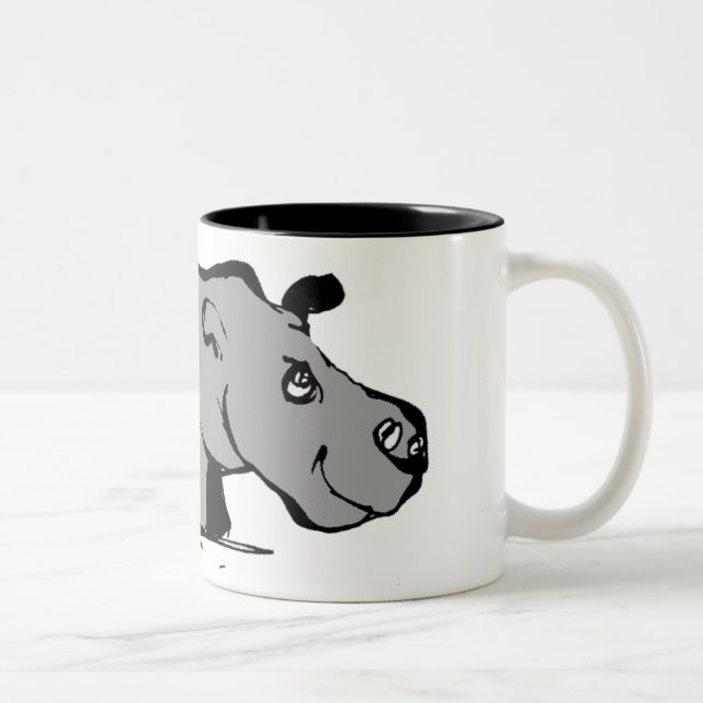 Hippo Two-Tone Coffee Mug (Right)