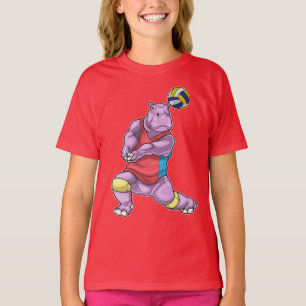 Hippo Volleyball player Volleyball T-Shirt