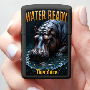 Hippo Water Ready Close-up Still Zippo Lighter