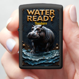 Hippo Water Ready Sea Bubbles  Zippo Lighter