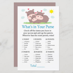 Hippo What's in your purse game