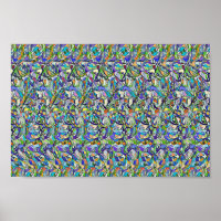 Hippo with umbrella - Hidden 3D print