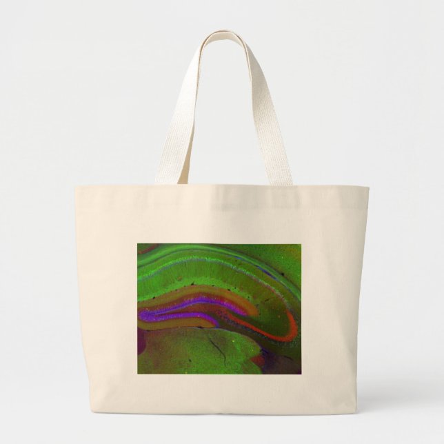 Hippocampal neurons large tote bag (Front)