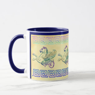 Hippocampus Sea Horse Vintage Art Coffee Mug