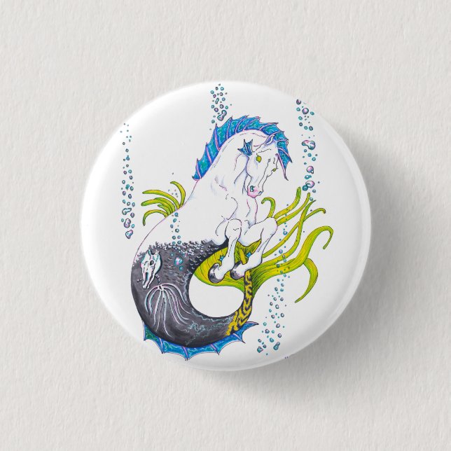 Hippocampus (skull) button (Front)