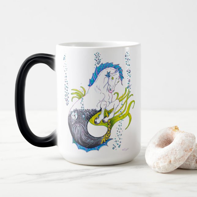 Hippocampus (skull) color morph mug  (With Donut)