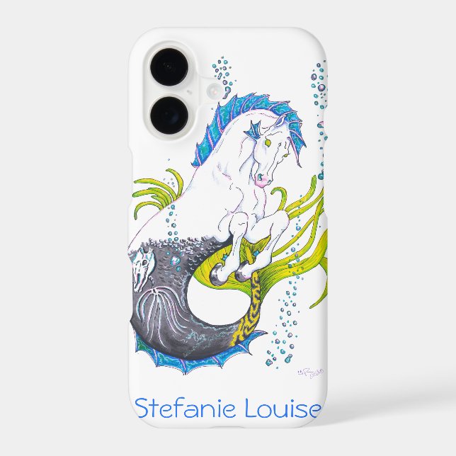 Hippocampus (skull) iphone case (Back)