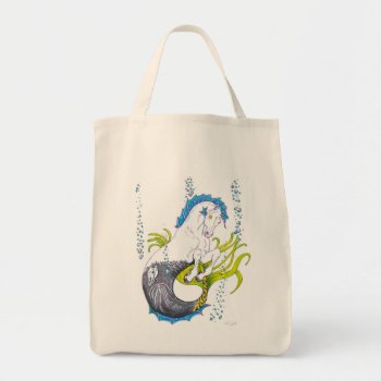 Hippocampus (skull) Tote Bag by Heart_Horses at Zazzle