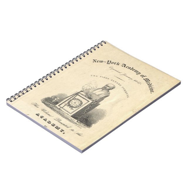 Hippocrates on Pedestal Notebook (Left Side)