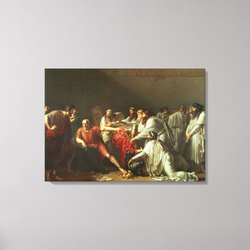 Hippocrates  Refusing the Gifts of Artaxerxes I Canvas Print
