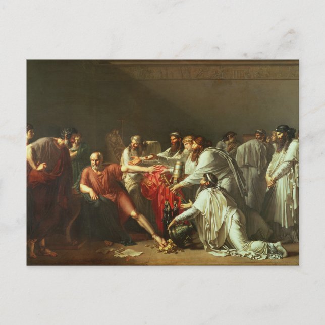 Hippocrates  Refusing the Gifts of Artaxerxes I Postcard (Front)