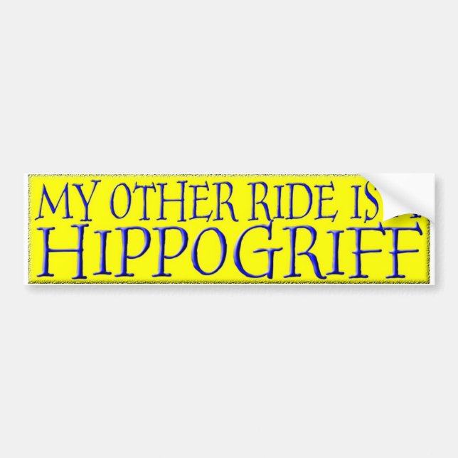 HIPPOGRIFF BUMPER STICKER (Front)