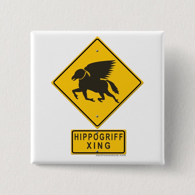 Hippogriff XING Pinback Button (Front)