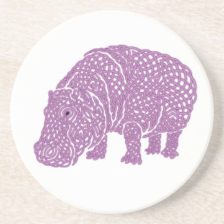 Hippoknotamus Drink Coaster