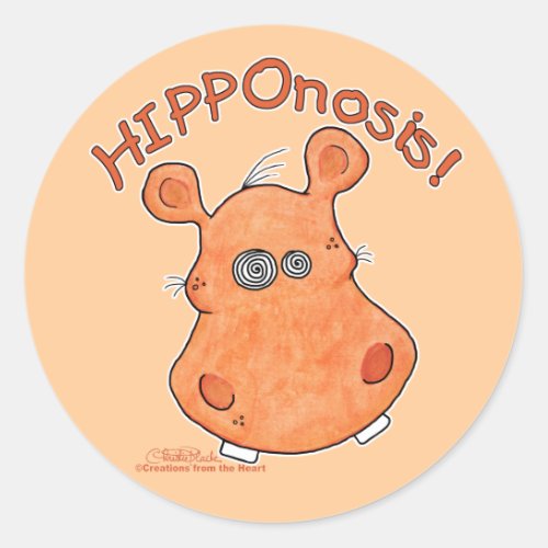 HIPPOnosis Classic Round Sticker