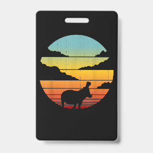 Hippopotamus 60s 70s Hippo    Hippo Lover Badge