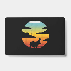 Hippopotamus 60s 70s Hippo    Hippo Lover Badge