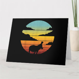 Hippopotamus 60s 70s Hippo Hippo Lover Card