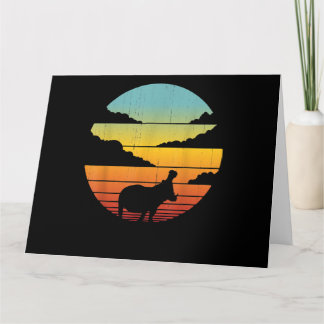 Hippopotamus 60s 70s Hippo | Hippo Lover Card
