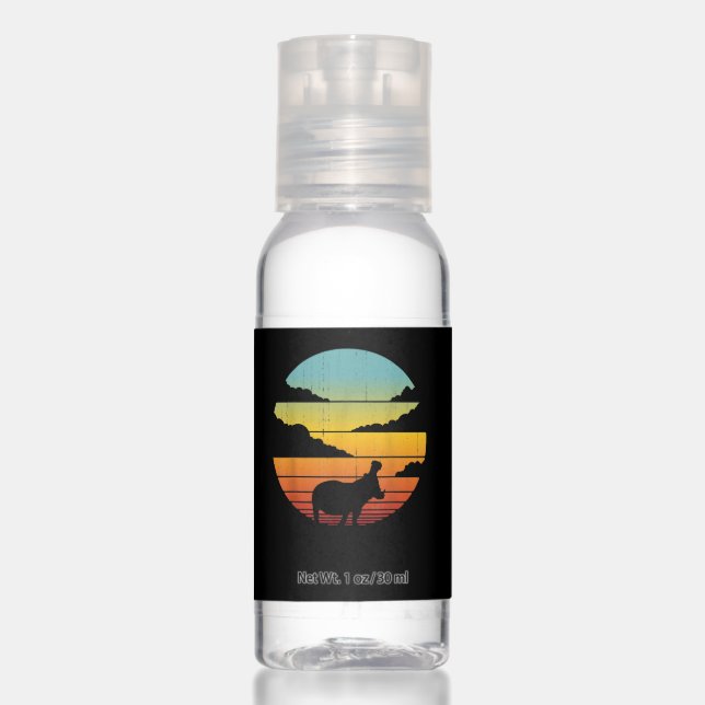 Hippopotamus 60s 70s Hippo |  Hippo Lover Hand Sanitizer (Front)
