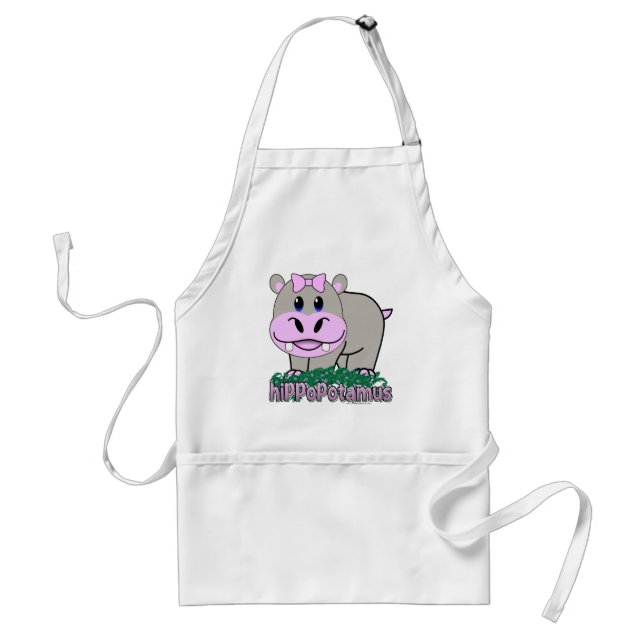 Hippopotamus Adult Apron (Front)