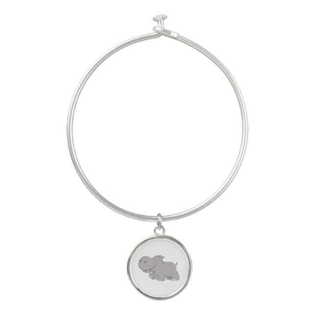 Hippopotamus Bangle Bracelet (Front)