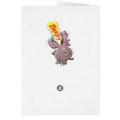 Hippopotamus Burping Loudly Cards (Back)
