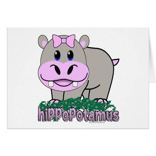 Hippopotamus Cards (Front Horizontal)