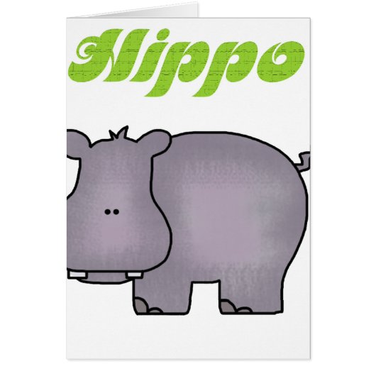 Hippopotamus Cards (Front)