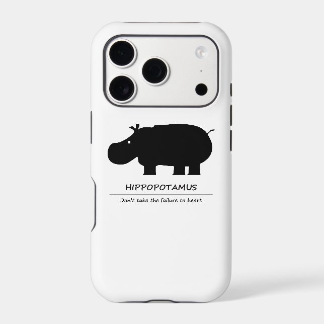 Hippopotamus Case-Mate iPhone Case (Back)