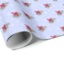 Hippopotamus Christmas Gift Wrap Wrapping Paper