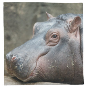 Hippopotamus cloth napkins