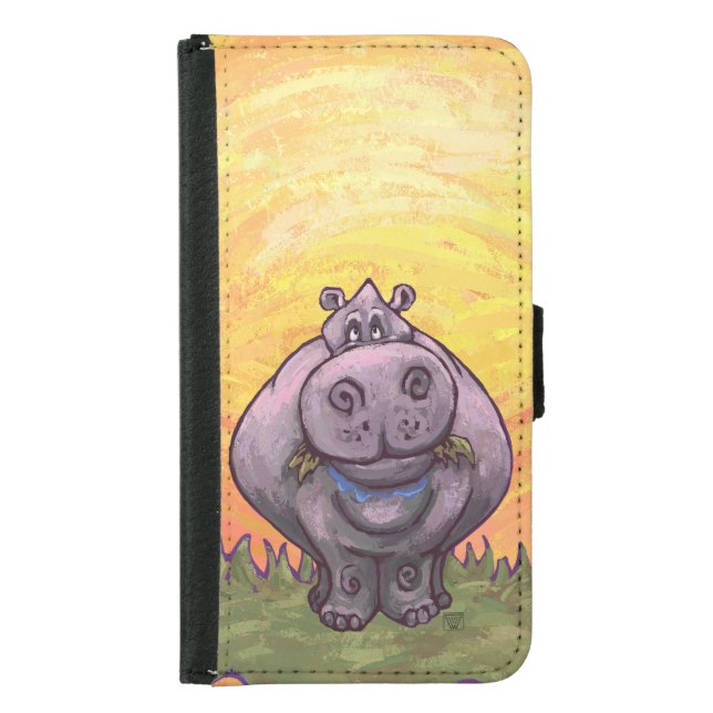Hippopotamus Electronics Samsung Galaxy Wallet Case (Front)