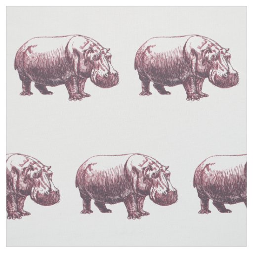 Hippopotamus Fabric