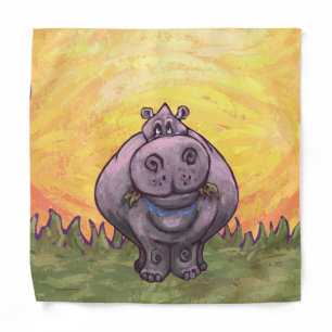 Hippopotamus Gifts & Accessories Bandana
