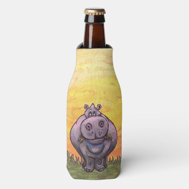 Hippopotamus Gifts & Accessories Bottle Cooler (Bottle Front)