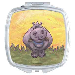 Hippopotamus Gifts & Accessories Compact Mirror