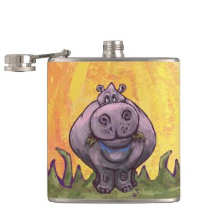 Hippopotamus Gifts & Accessories Hip Flask