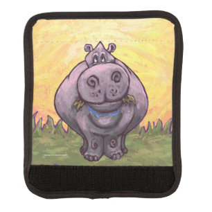 Hippopotamus Gifts & Accessories Luggage Handle Wrap
