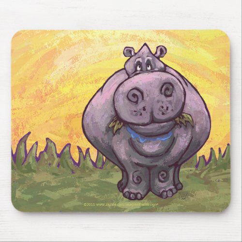 Hippopotamus Gifts  Accessories Mouse Pad